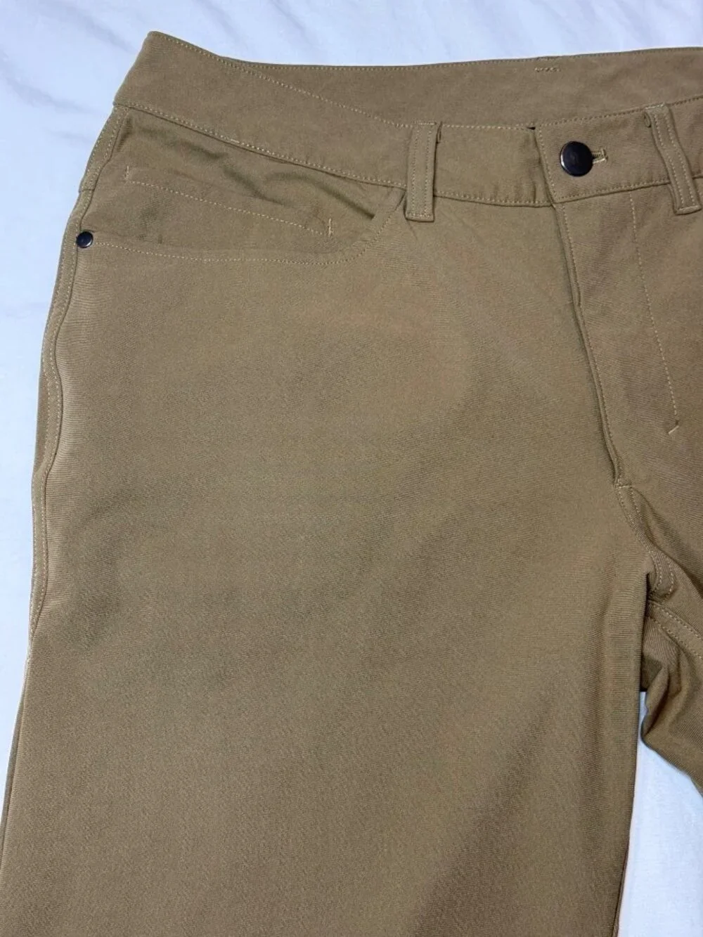 Lululemon Pants Mens 31x32 Tan Khaki ABC Classic Fit Warpstreme LM5426S